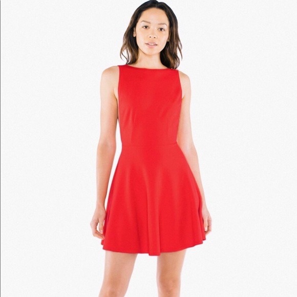 American Apparel red skater dress - Picture 9 of 10